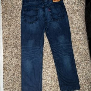 LEVIS W34 L30 pre-ripped blue jeans